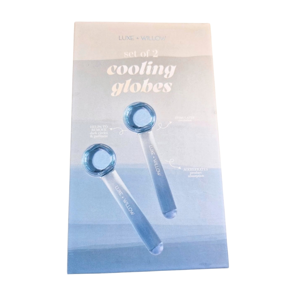 Luxe + Willow Blue Cooling Globes Set